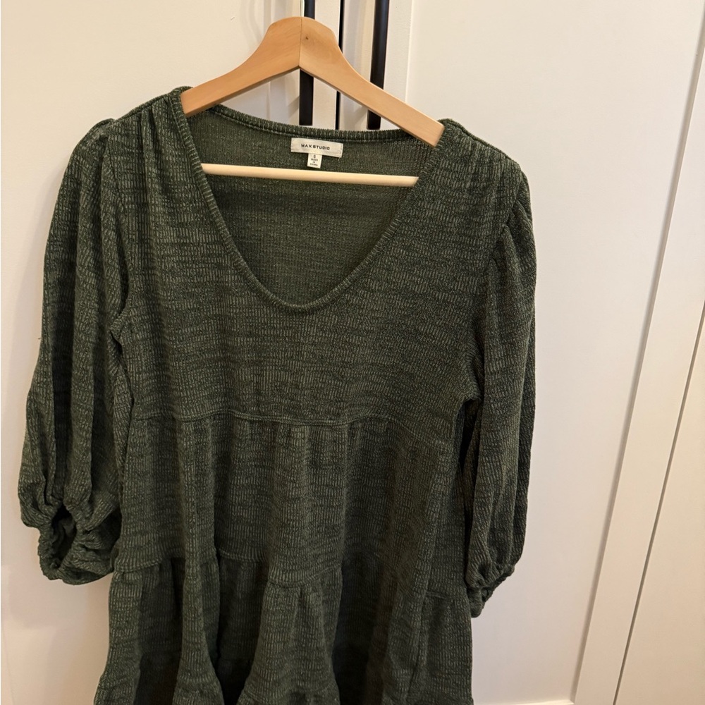 Max Studio Olive Knit dress